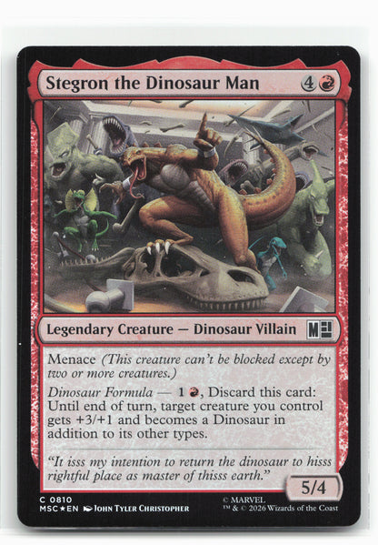 Commander: Marvel Super Heroes #810 Stegron the Dinosaur Man Foil