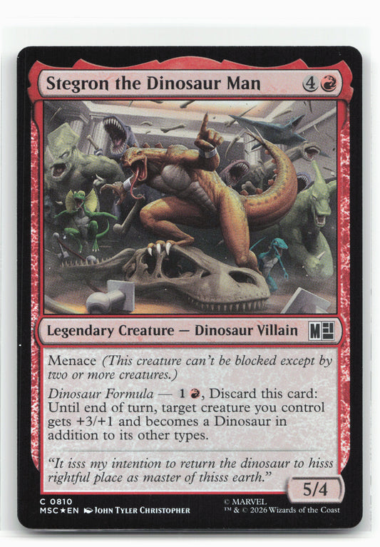 Commander: Marvel Super Heroes #810 Stegron the Dinosaur Man Foil
