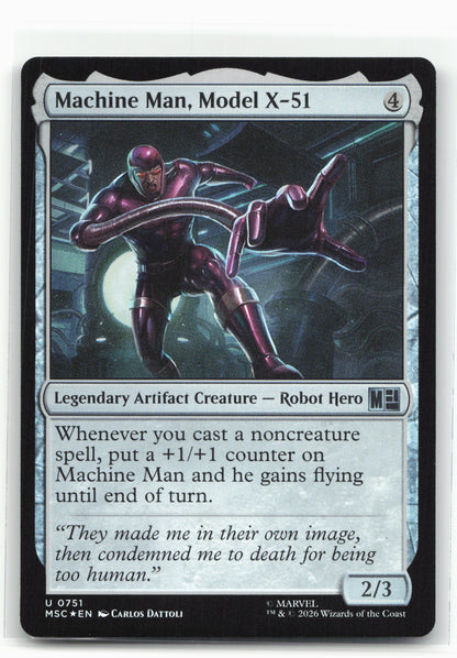 Commander: Marvel Super Heroes #751 Machine Man, Model X-51 Foil