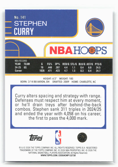 2025-26 Hoops #141 Stephen Curry 29333