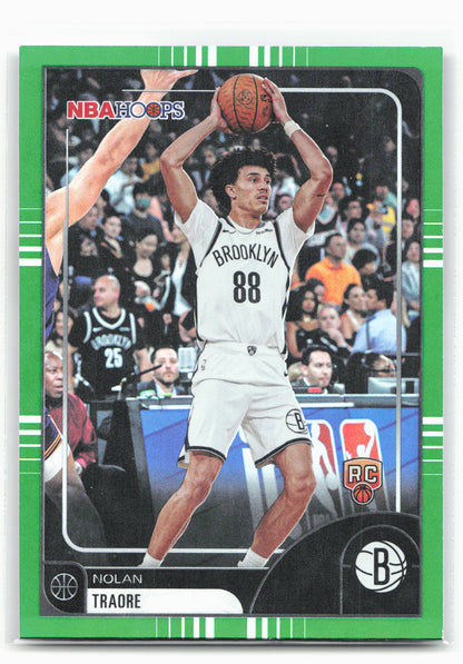 2025-26 Hoops #133 Nolan Traore Green Hoops 29368