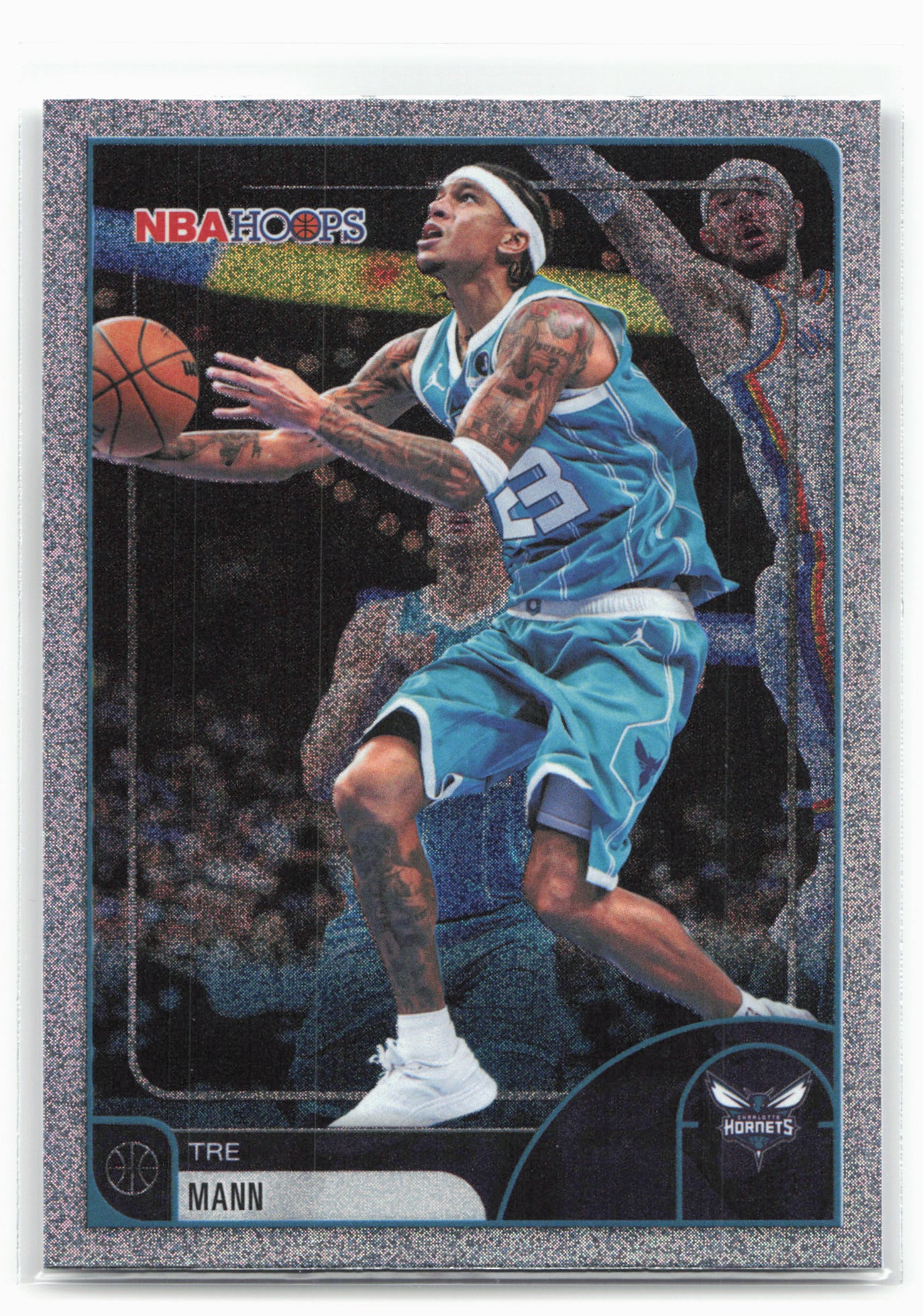 2025-26 Hoops #127 Tre Mann Pixel Burst
