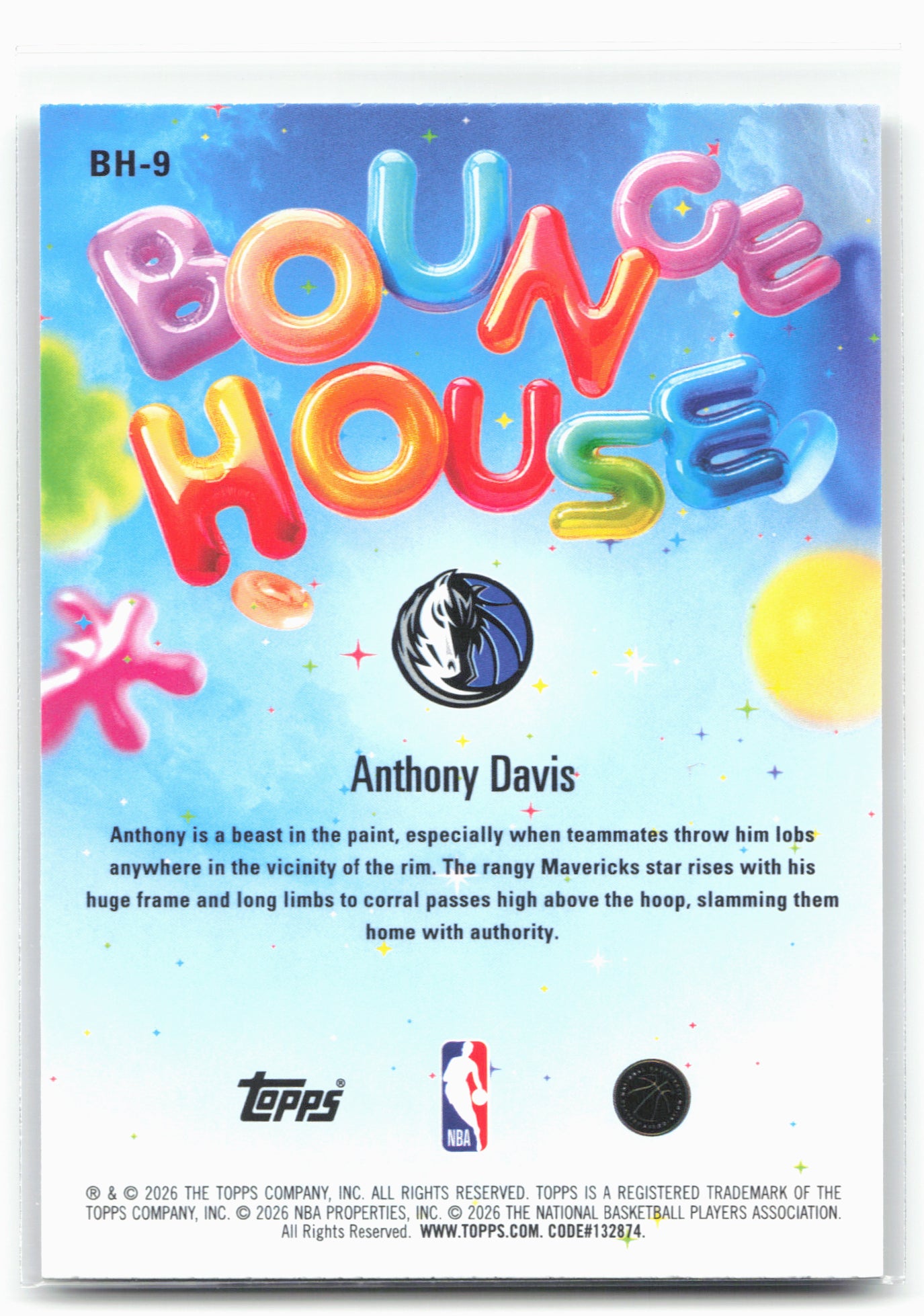 2025-26 Hoops #BH-9 Anthony Davis Bounce House
