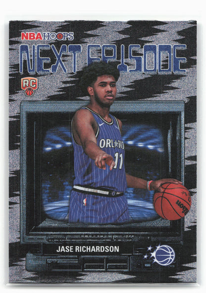 2025-26 Hoops #NE-19 Jase Richardson Next Episode Pixel Burst