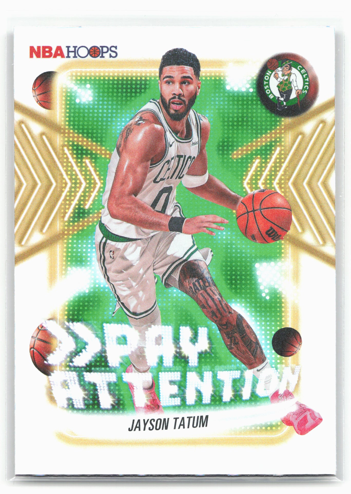 2025-26 Hoops #PA-6 Jayson Tatum Pay Attention