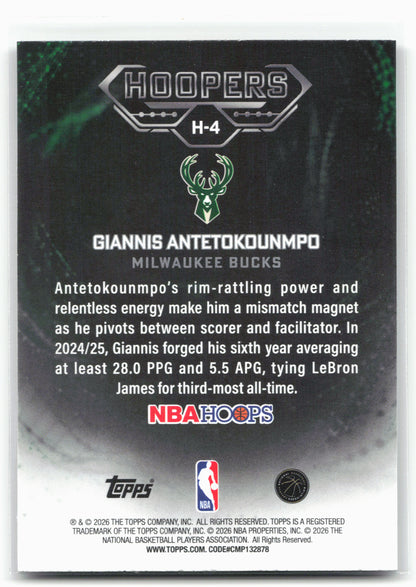 2025-26 Hoops #H-4 Giannis Antetokounmpo Hoopers