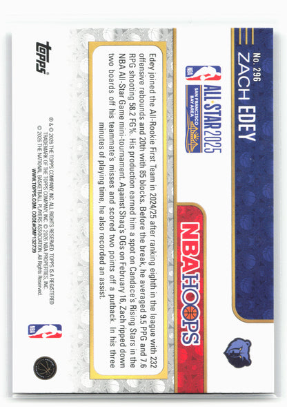 2025-26 Hoops #296 Zach Edey 29425