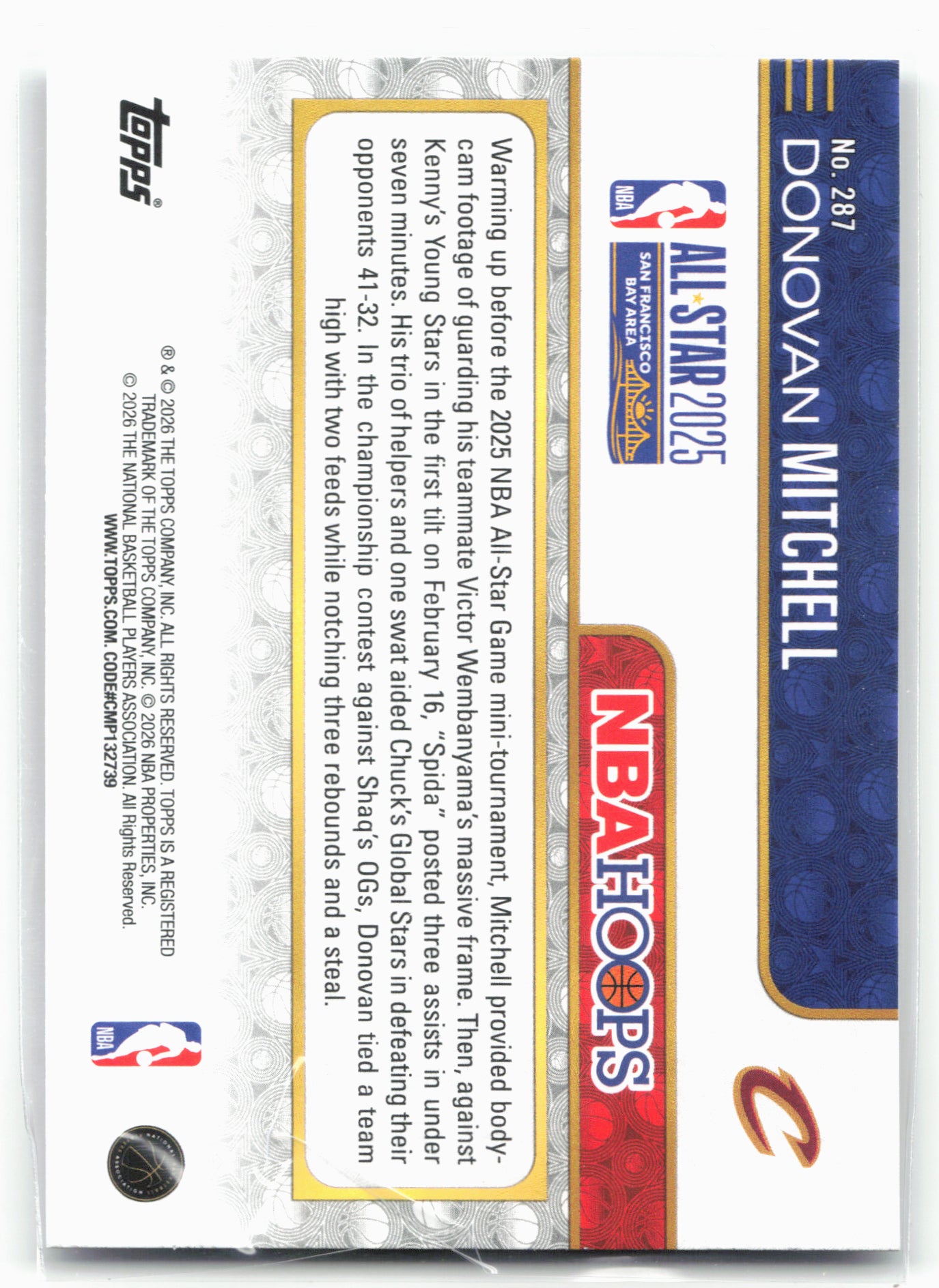 2025-26 Hoops #287 Donovan Mitchell 29440