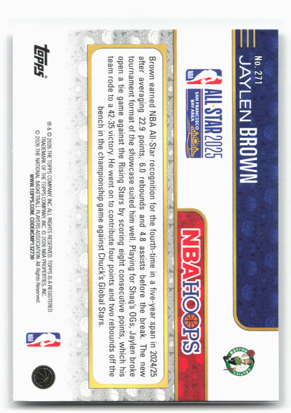 2025-26 Hoops #271 Jaylen Brown 29441