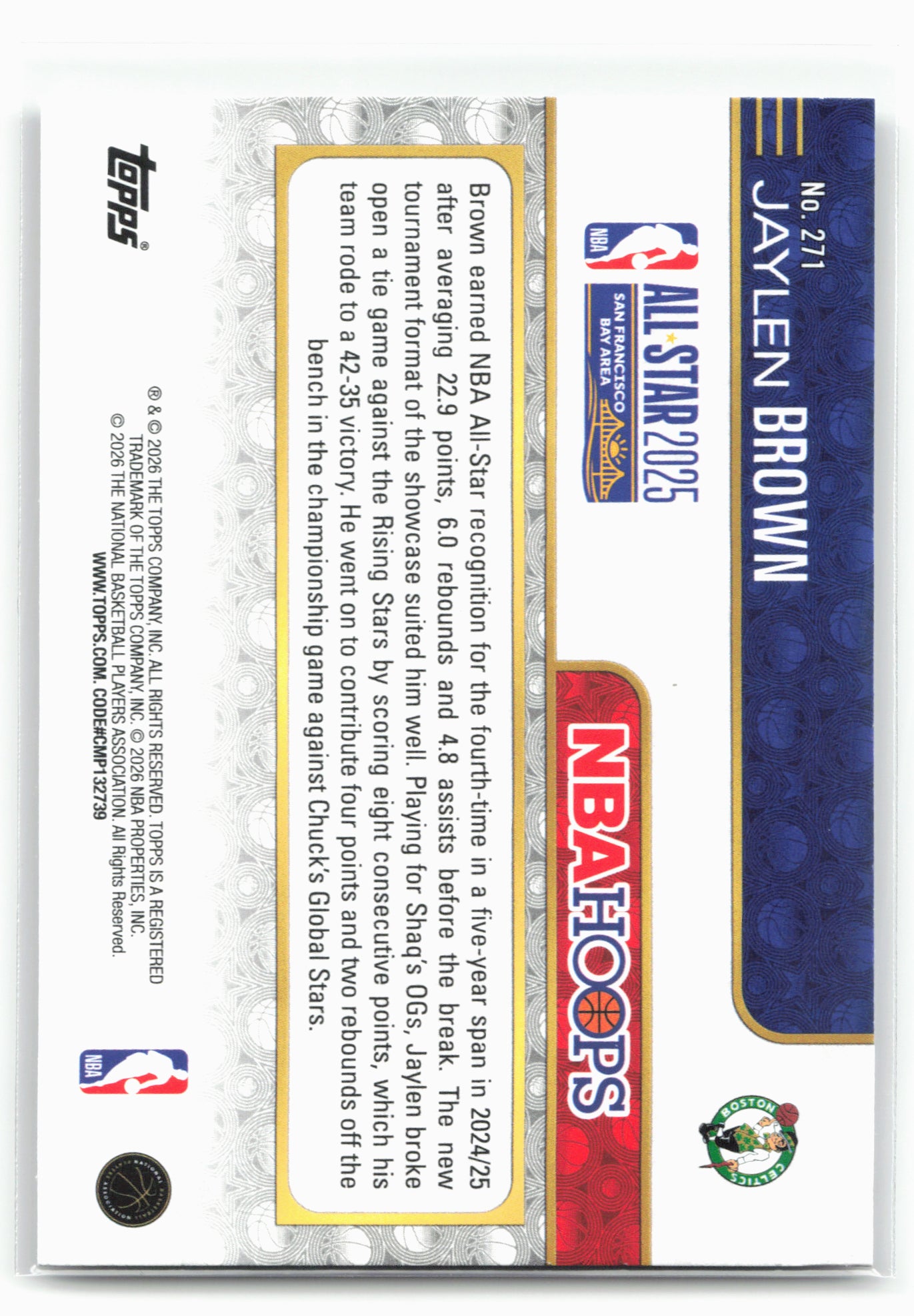 2025-26 Hoops #271 Jaylen Brown 29442