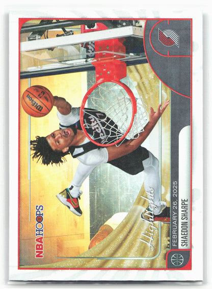 2025-26 Hoops #267 Shaedon Sharpe 29443