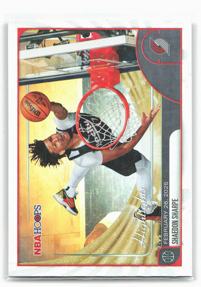 2025-26 Hoops #267 Shaedon Sharpe 29444
