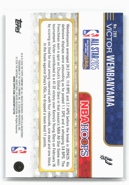 2025-26 Hoops #289 Victor Wembanyama 29458