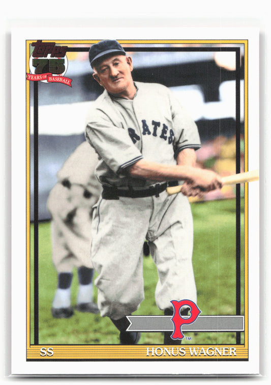 2026 Topps #91B2-37 Honus Wagner 1991 Topps Baseball 35th Anniversary