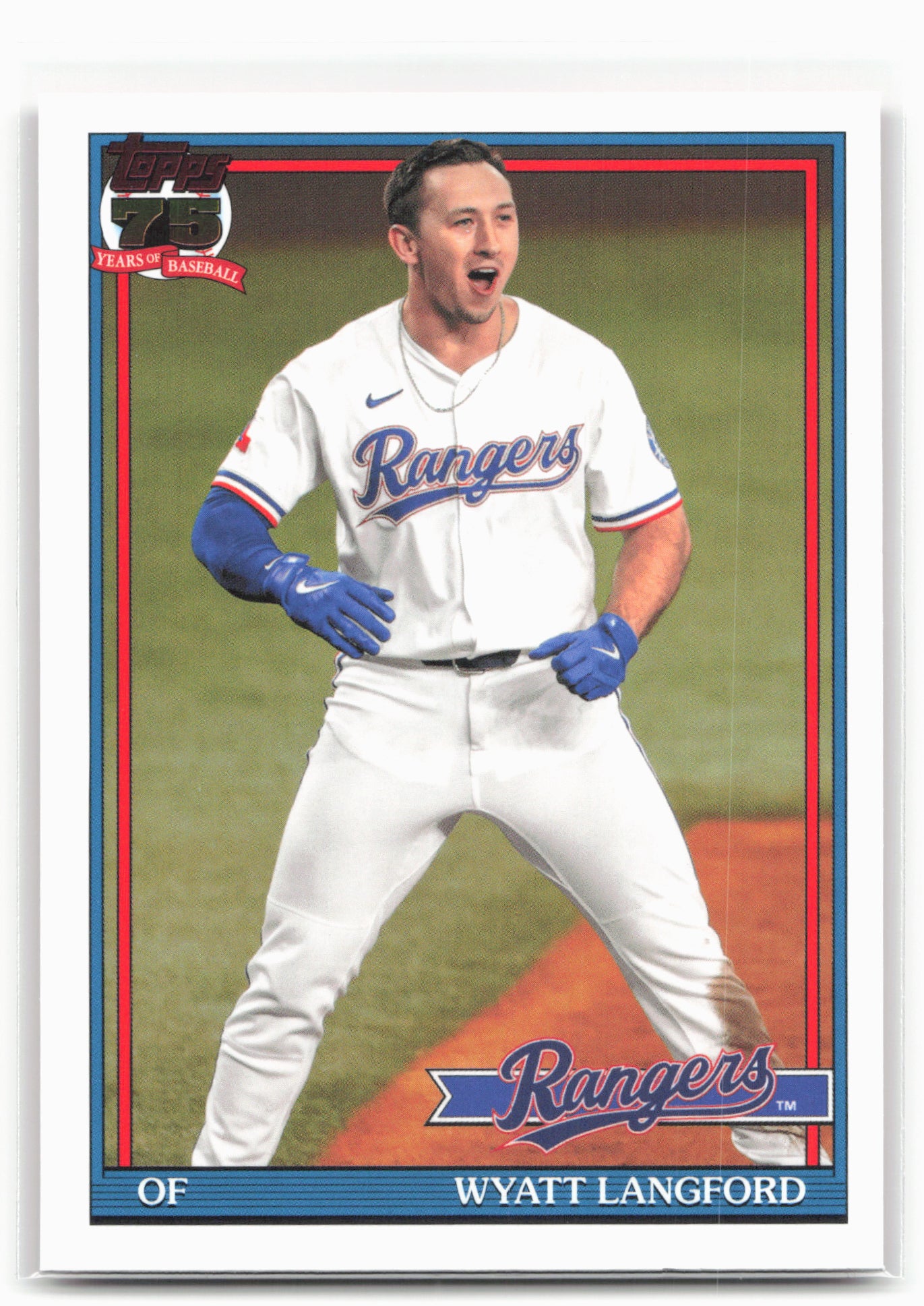 2026 Topps #91B2-48 Wyatt Langford 1991 Topps Baseball 35th Anniversary