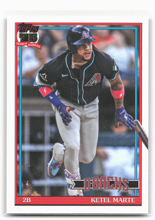 2026 Topps #91B2-25 Ketel Marte 1991 Topps Baseball 35th Anniversary