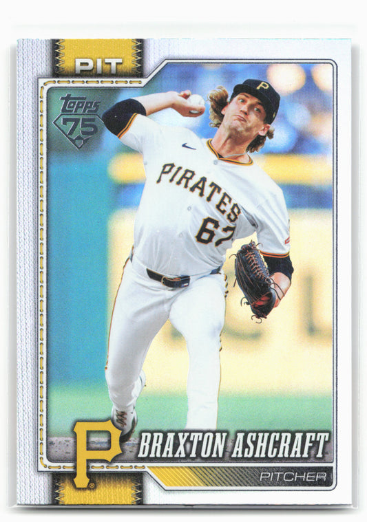 2026 Topps #589 Braxton Ashcraft Rainbow Foil
