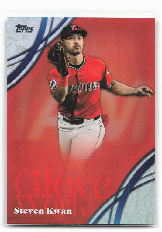 2026 Topps #GW-27 Steven Kwan Glove Work