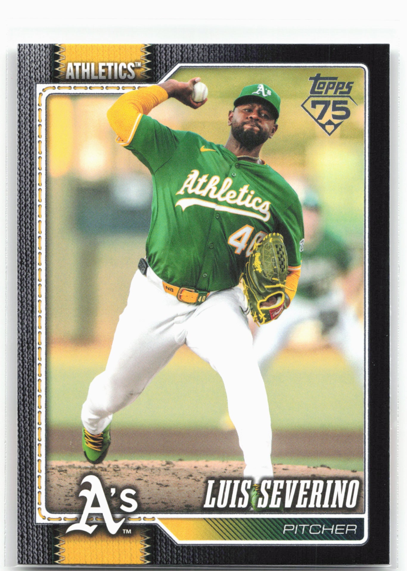 2026 Topps #362 Luis Severino Black Border #/75