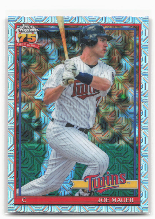 2026 Topps #91C2-42 Joe Mauer 1991 Topps Baseball 35th Anniversary Chrome