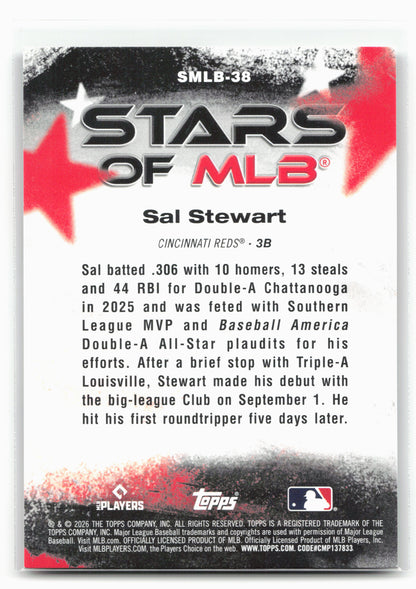 2026 Topps #SMLB-38 Sal Stewart Stars of MLB