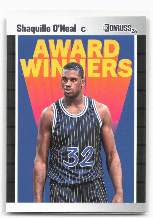 2026 Panini Decades 90s Pop Culture #AW-SN Shaquille O'Neal Award Winners