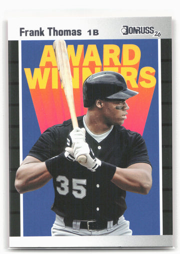 2026 Panini Decades 90s Pop Culture #AW-FT Frank Thomas Award Winners