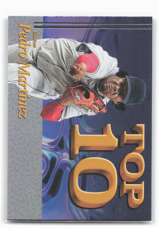 2026 Panini Decades 90s Pop Culture #T10-PM Pedro Martinez Top 10 Silver