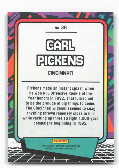 2026 Panini Decades 90s Pop Culture #36 Carl Pickens