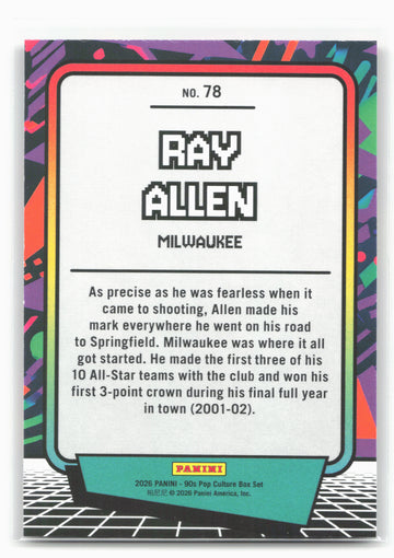2026 Panini Decades 90s Pop Culture #78 Ray Allen