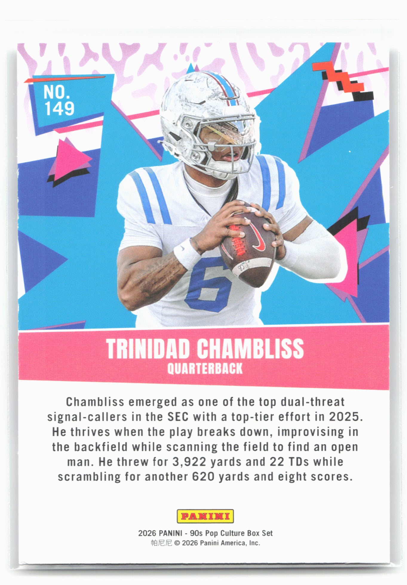 2026 Panini Decades 90s Pop Culture #149 Trinidad Chambliss