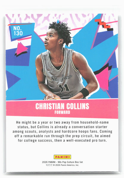 2026 Panini Decades 90s Pop Culture #130 Christian Collins