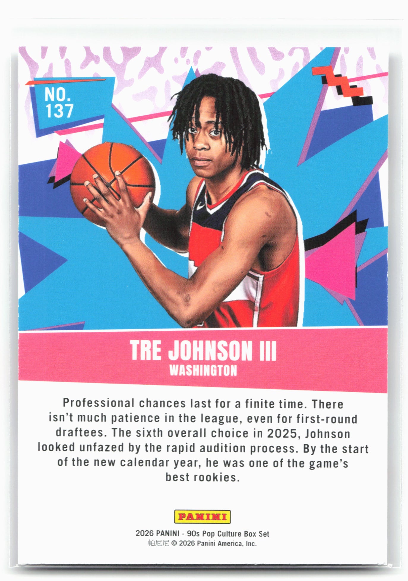 2026 Panini Decades 90s Pop Culture #137 Tre Johnson III