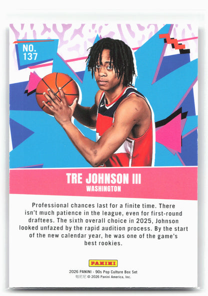 2026 Panini Decades 90s Pop Culture #137 Tre Johnson III