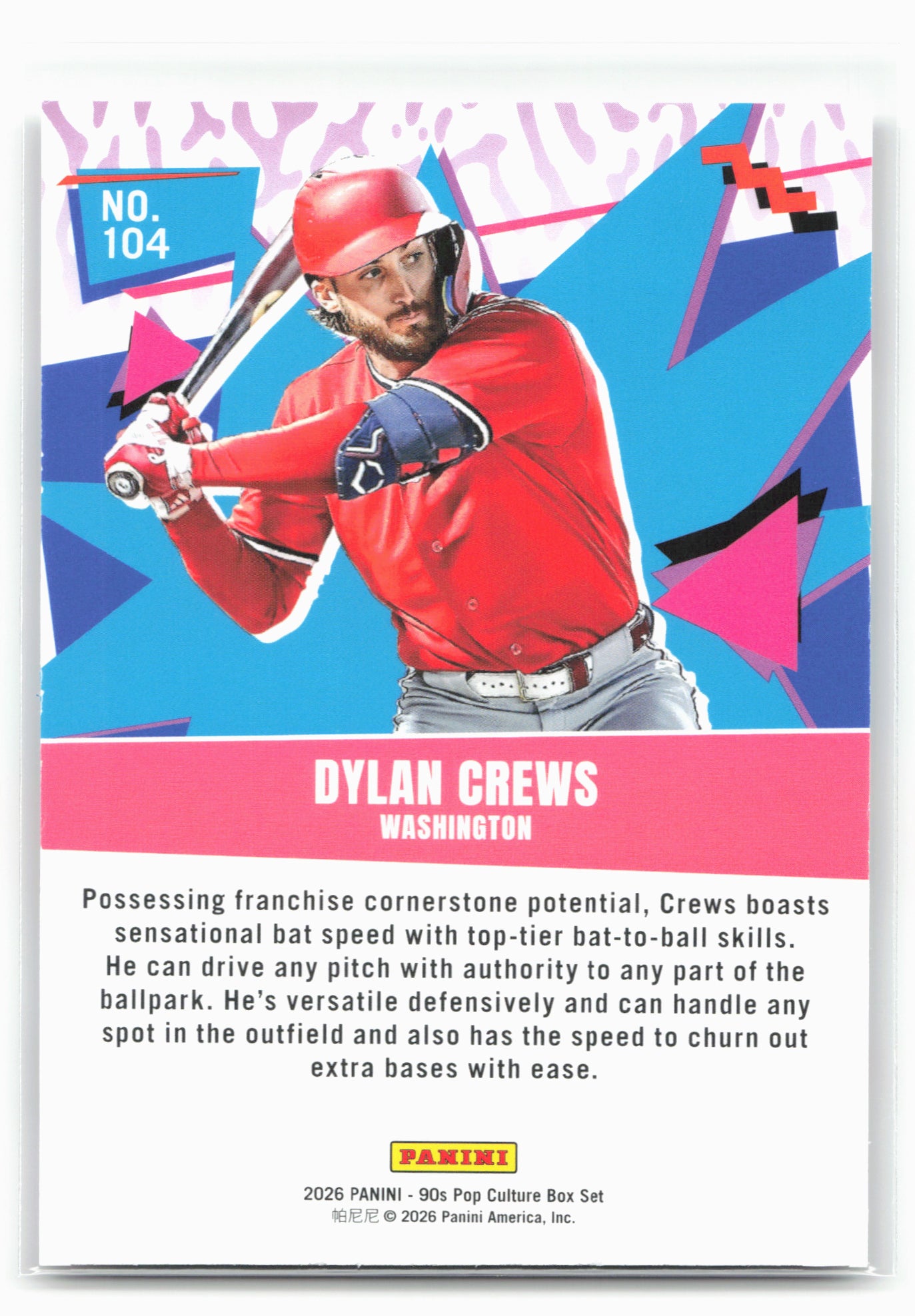 2026 Panini Decades 90s Pop Culture #104 Dylan Crews