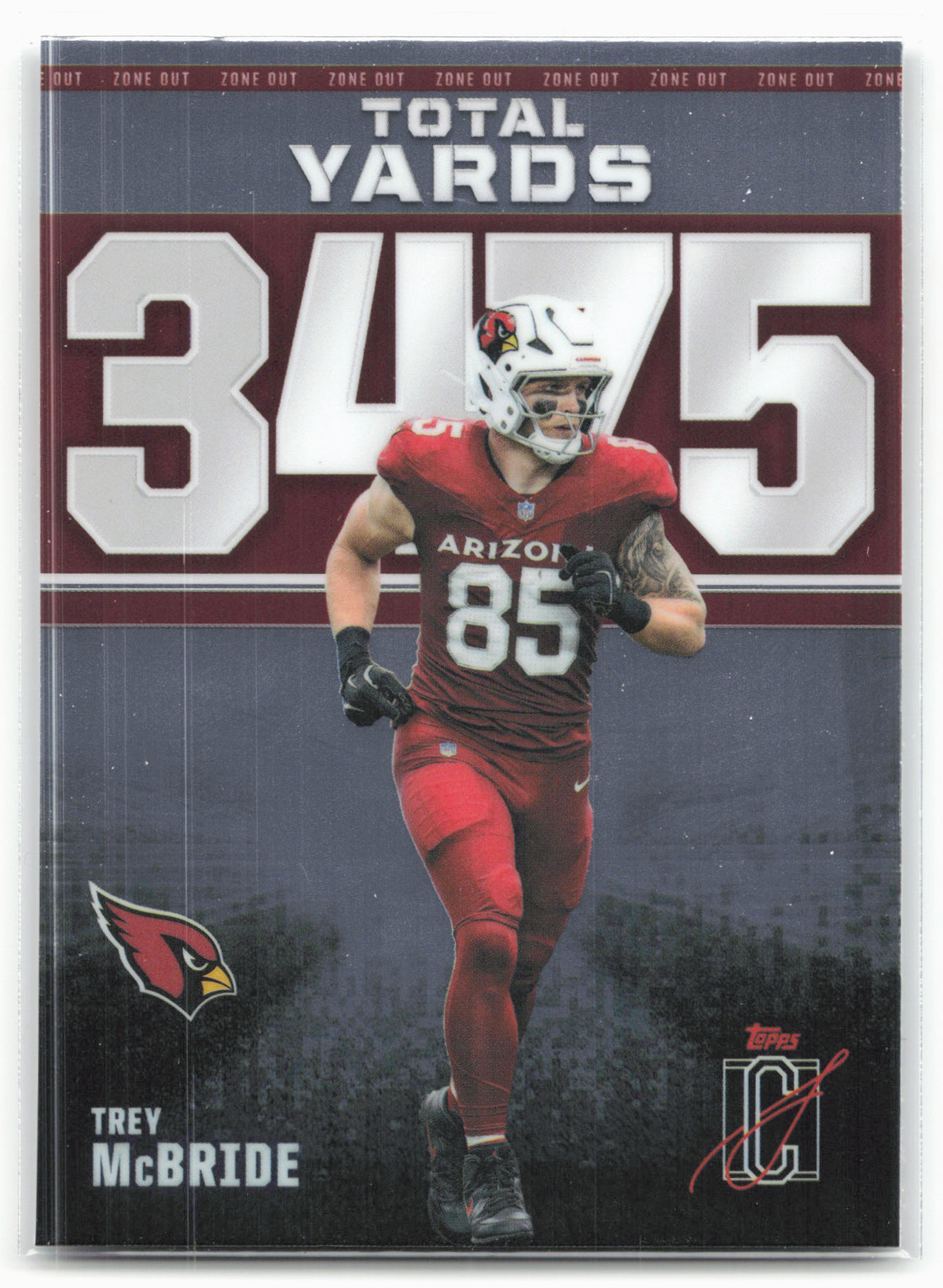2025 Topps Signature Class #ZO-24 Trey McBride Zone Out