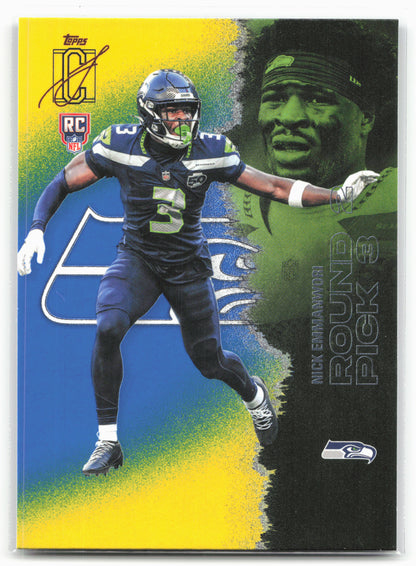 2025 Topps Signature Class #174 Nick Emmanwori Blue & Yellow