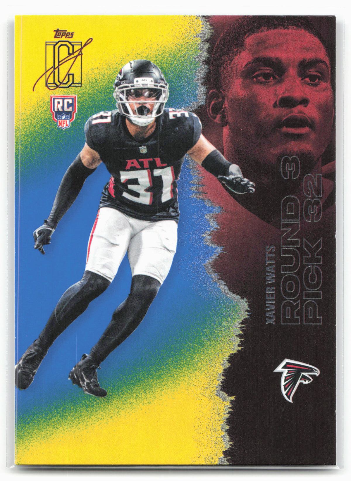 2025 Topps Signature Class #221 Xavier Watts Blue & Yellow