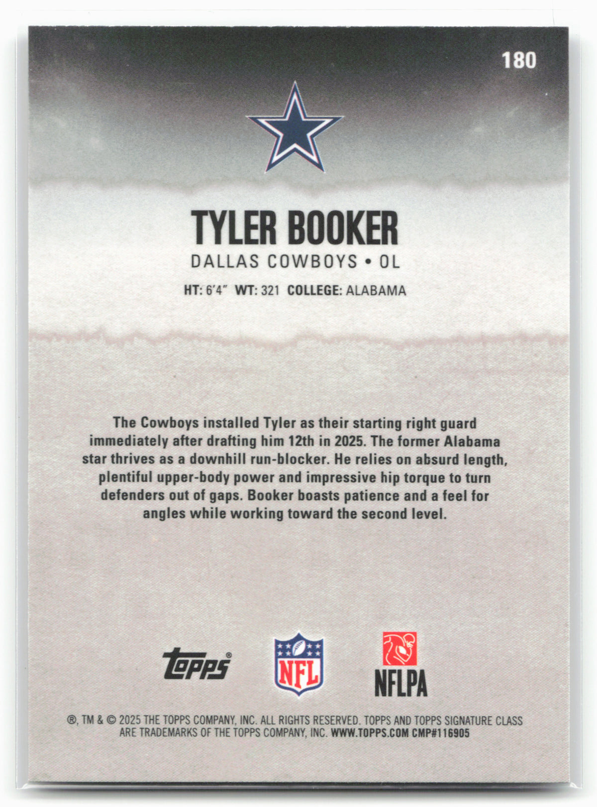 2025 Topps Signature Class #180 Tyler Booker Chrome