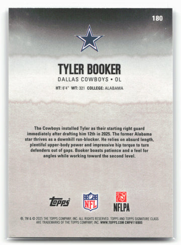 
2025 Topps Signature Class #180 Tyler Booker Chrome