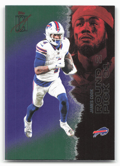 2025 Topps Signature Class #8 James Cook Green & Purple