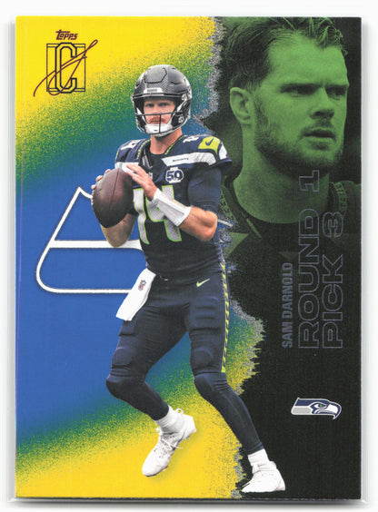 2025 Topps Signature Class #47 Sam Darnold Blue & Yellow