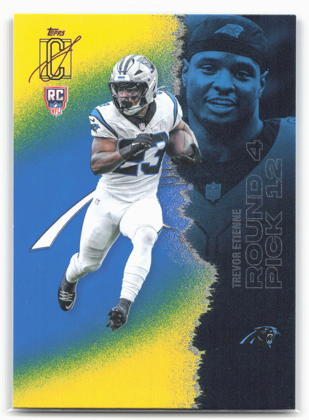 2025 Topps Signature Class #179 Trevor Etienne Blue & Yellow