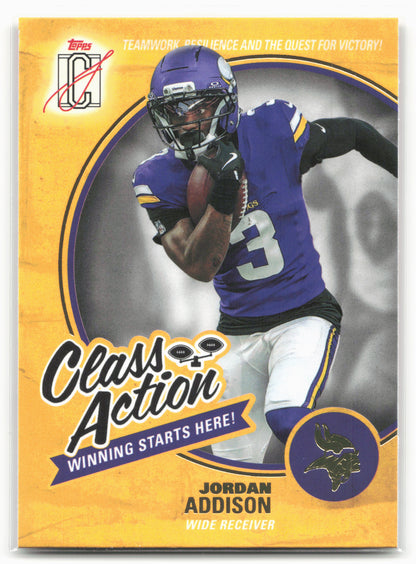 2025 Topps Signature Class #CA-21 Jordan Addison Class Action