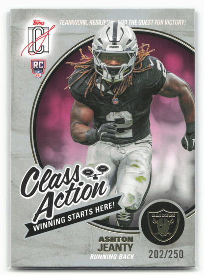 2025 Topps Signature Class #CA-17 Ashton Jeanty Class Action Magenta #/250