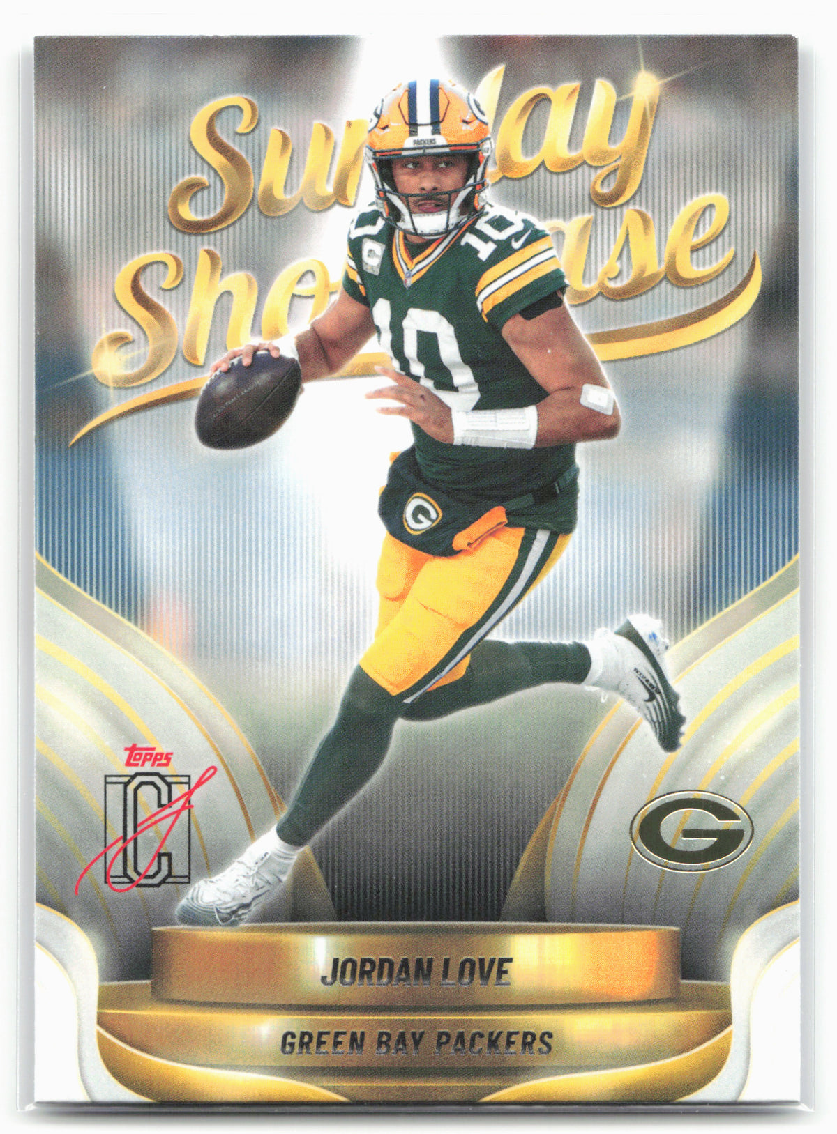 2025 Topps Signature Class #SS-11 Jordan Love Sunday Showcase