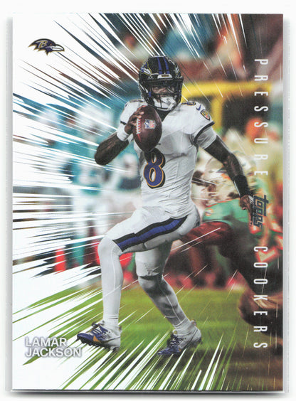 2026 Topps Flagship #PC-21 Lamar Jackson Pressure Cookers