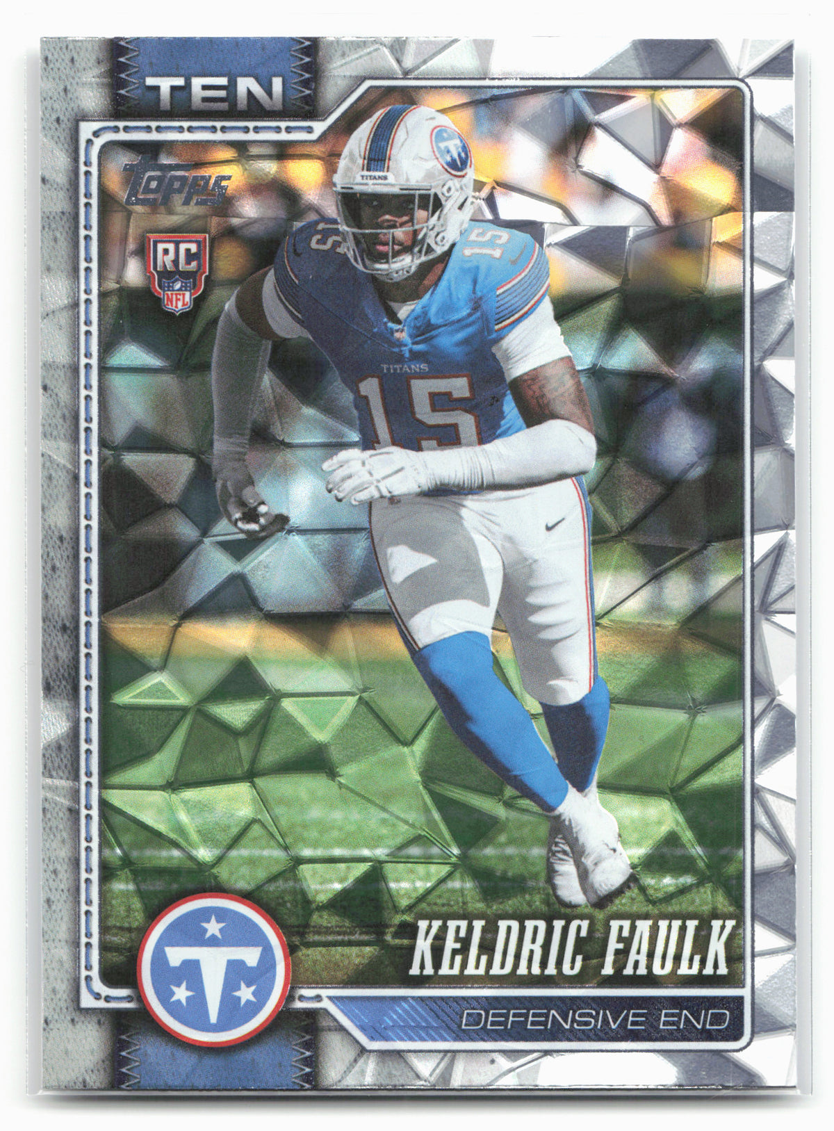 2026 Topps Flagship #344 Keldric Faulk Diamante Foil
