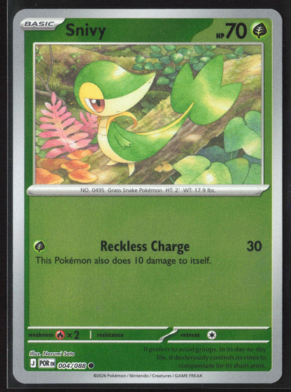 ME03: Perfect Order #004/088 Snivy 30150 Reverse Holo