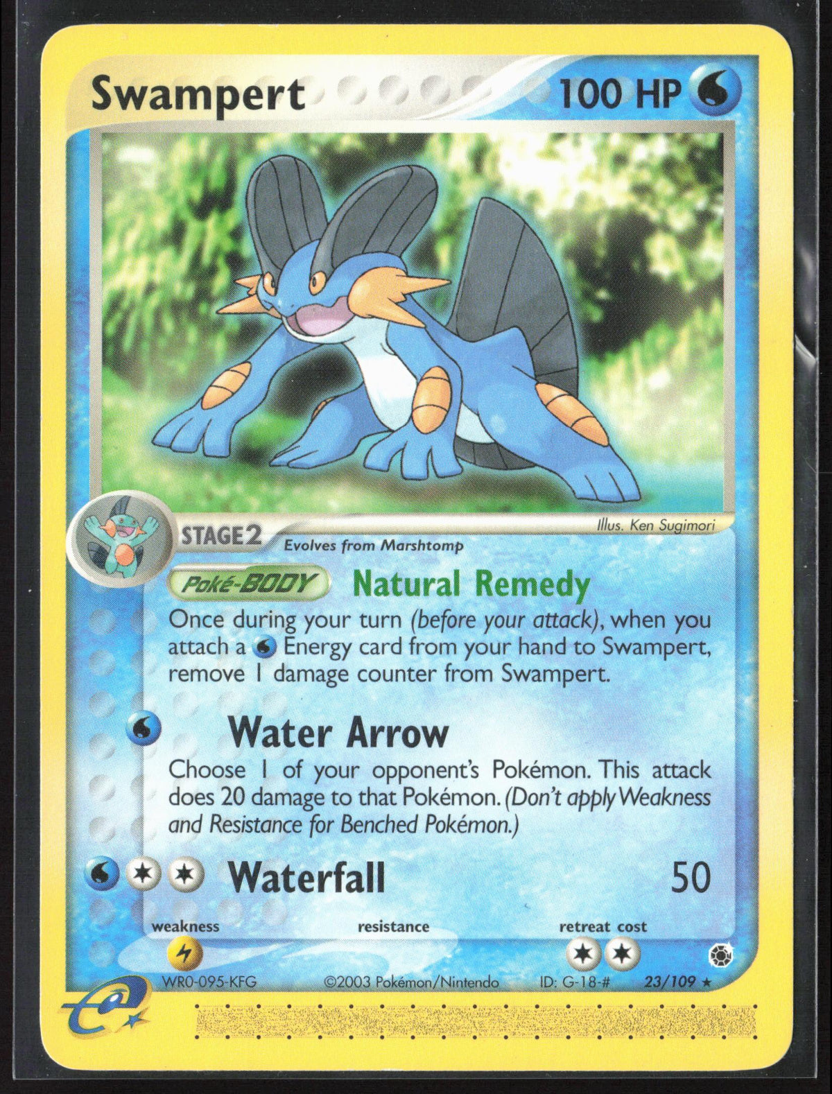 EX Ruby and Sapphire #23/109 Swampert Non-Holo 30159